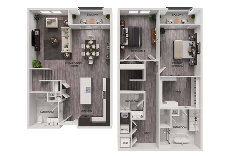 E-1A Floor Plan at The Franklin at Westfield, Westfield, NJ 07090